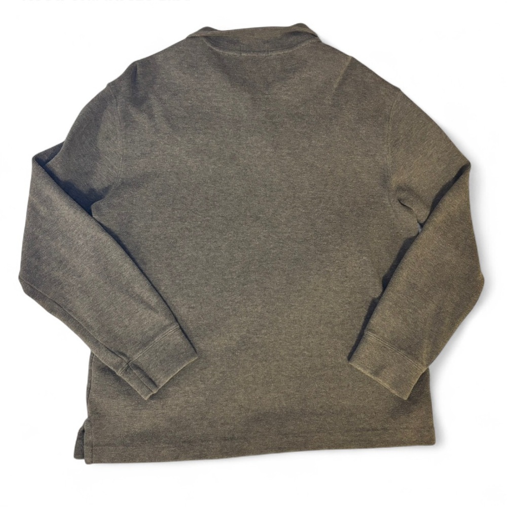 Men’s Polo Ralph Lauren Gray Large Pullover Sweater 100% Cotton - Picture 2 of 6